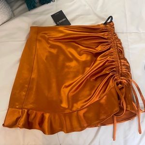 Burnt orange skirt